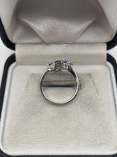 Load image into Gallery viewer, 9ct white gold tanzanite and diamond ring
