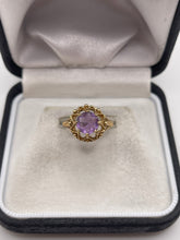 Load image into Gallery viewer, 9ct gold amethyst ring
