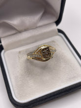 Load image into Gallery viewer, 9ct gold diamond cluster ring
