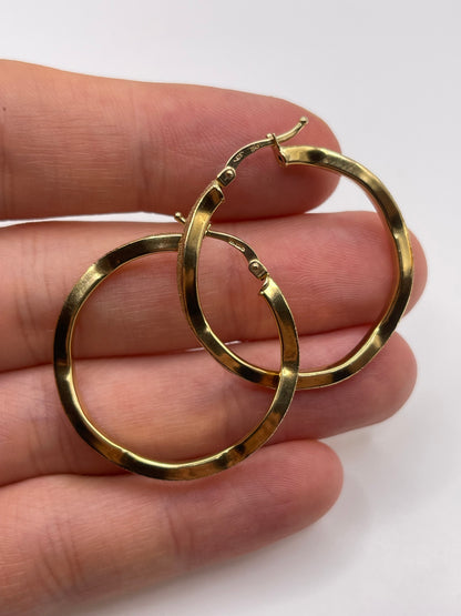 9ct gold Creole earrings