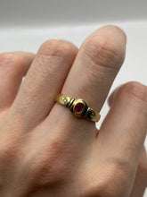 Load image into Gallery viewer, 18ct gold ruby and diamond ring
