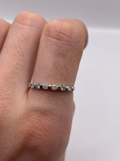 9ct white gold diamond ring