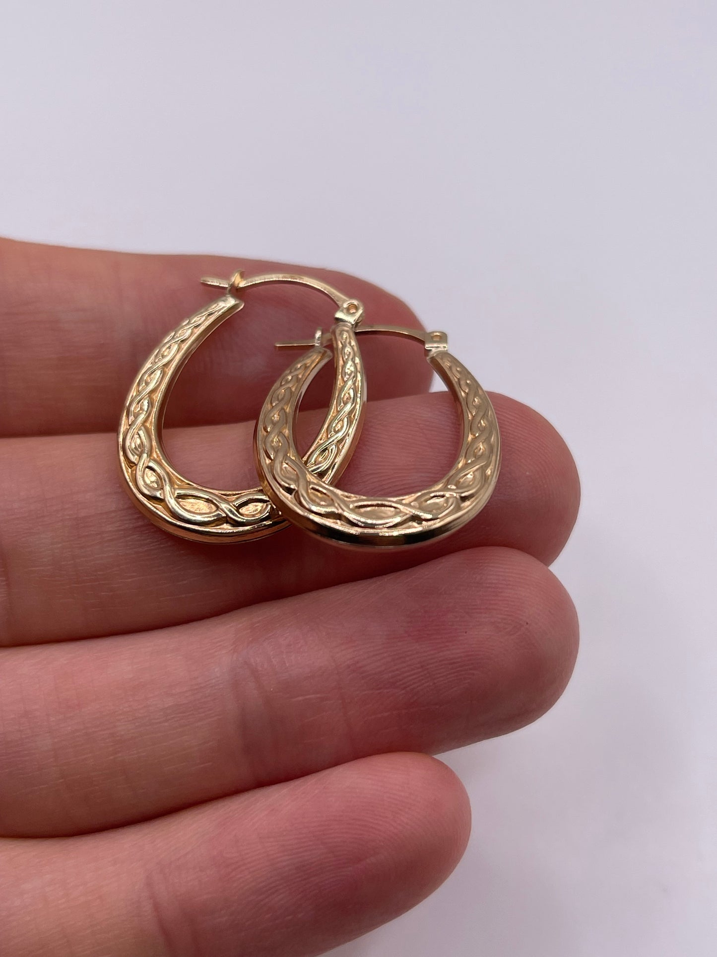 9ct gold Creole earrings
