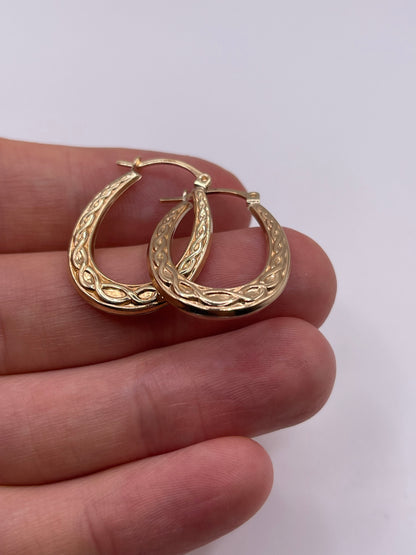9ct gold Creole earrings
