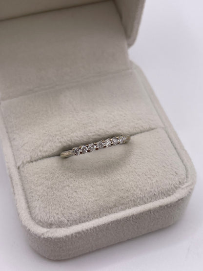 9ct white gold diamond ring