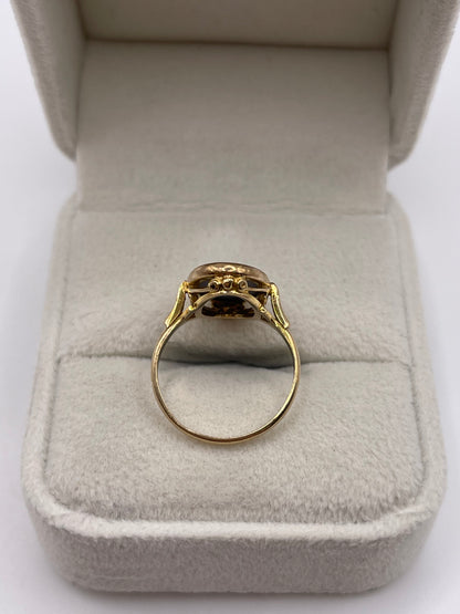 9ct gold Wedgwood cameo ring