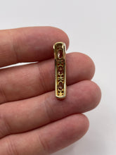 Load image into Gallery viewer, 9ct gold quartz and diamond pendant
