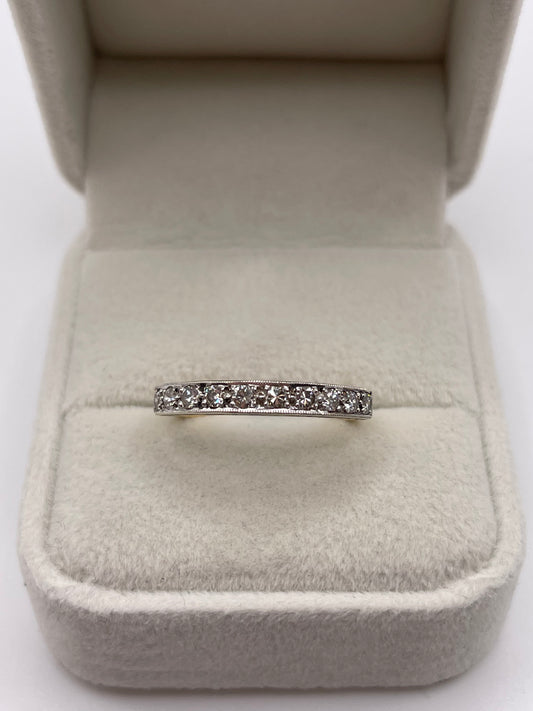 18ct gold platinum diamond ring