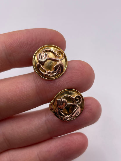 Clogau 9ct gold earrings