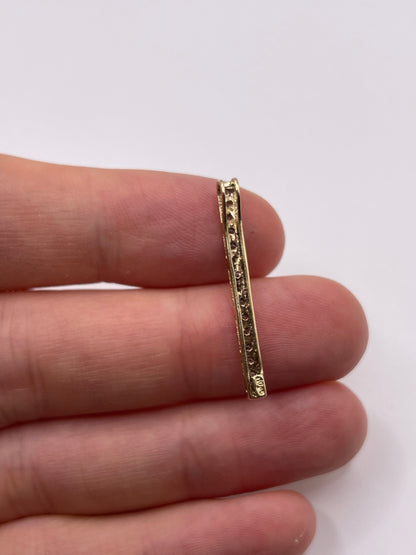 9ct gold diamond pendant
