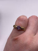 Load image into Gallery viewer, 9ct gold amethyst ring
