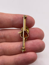 Load image into Gallery viewer, 9ct gold citrine paste and pearl brooch
