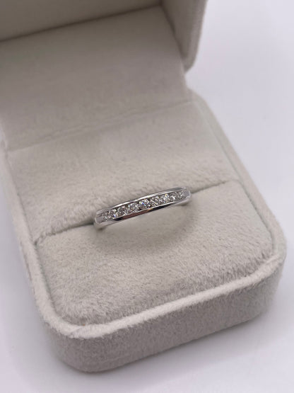 9ct white gold diamond ring