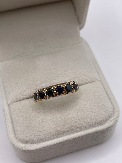 9ct gold sapphire ring