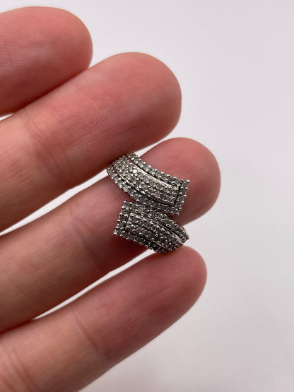 9ct gold diamond cluster ring