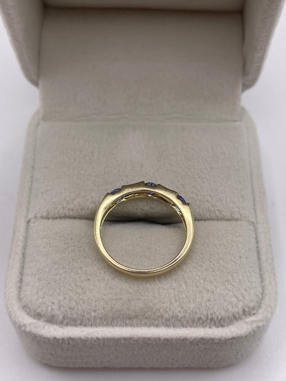 9ct gold tanzanite ring