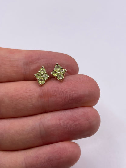 9ct gold quartz earrings