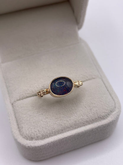 9ct gold opal triplet ring