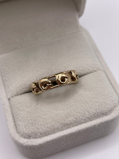 9ct gold dolphin ring