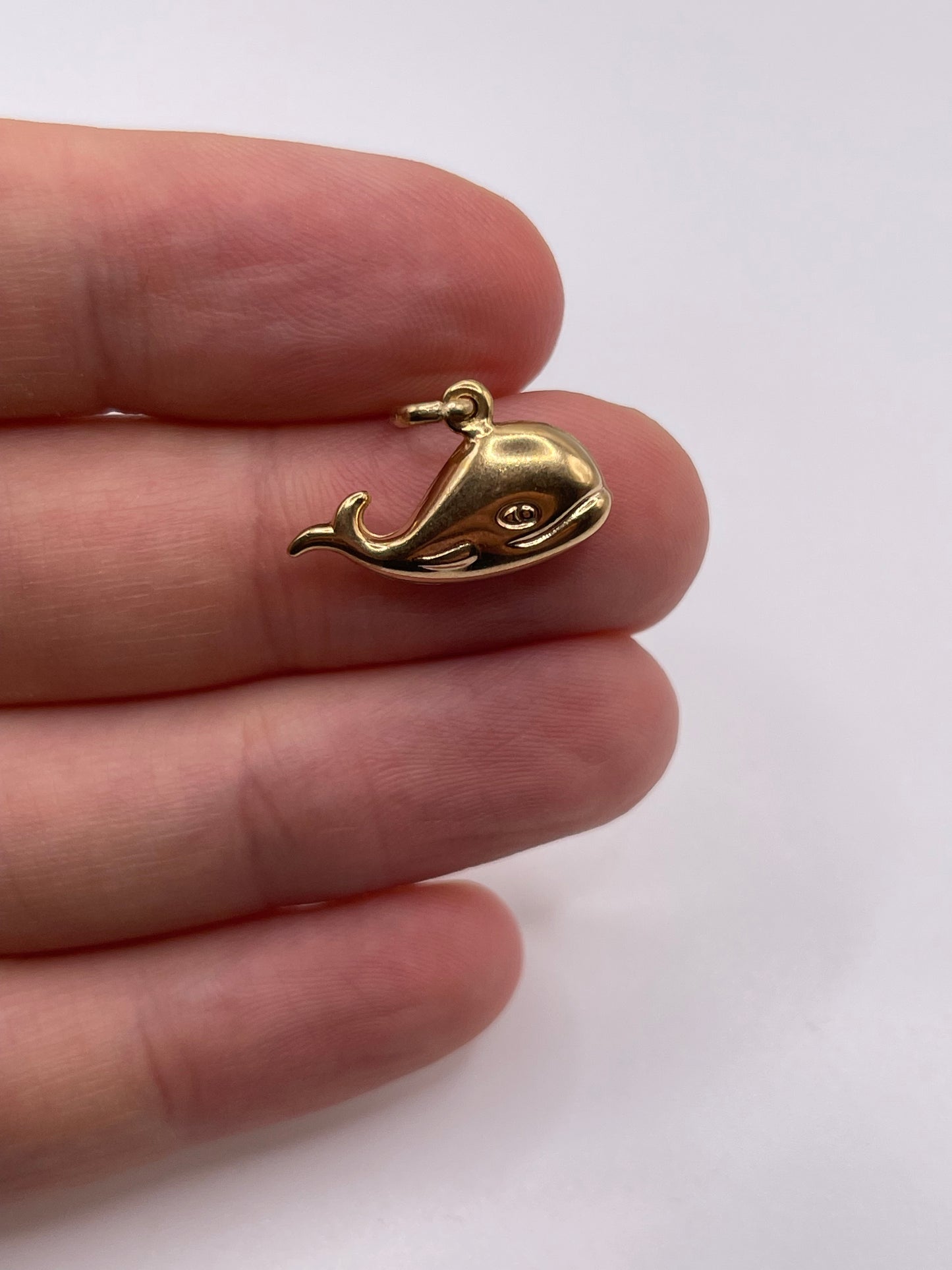9ct gold whale charm