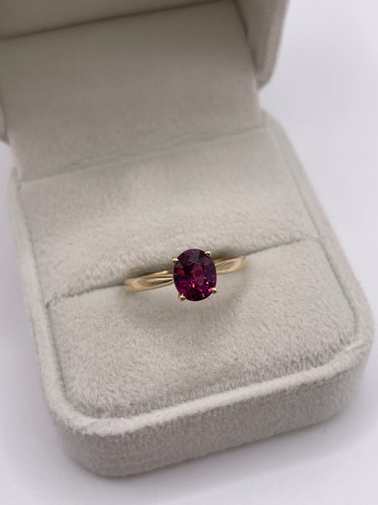 9ct rose gold tourmaline ring