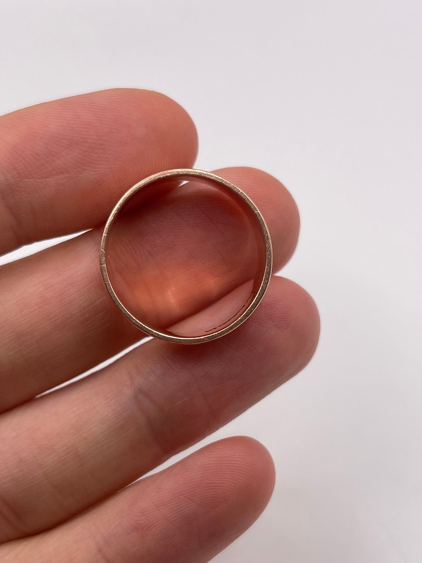 9ct rose gold band