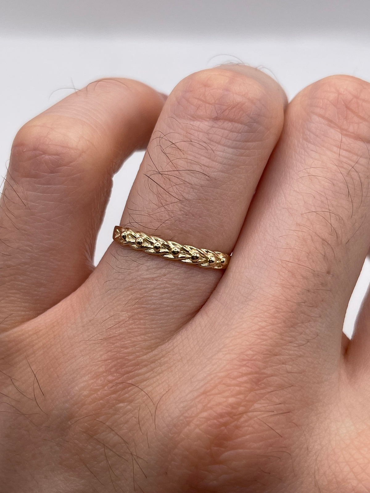 9ct gold keepers ring