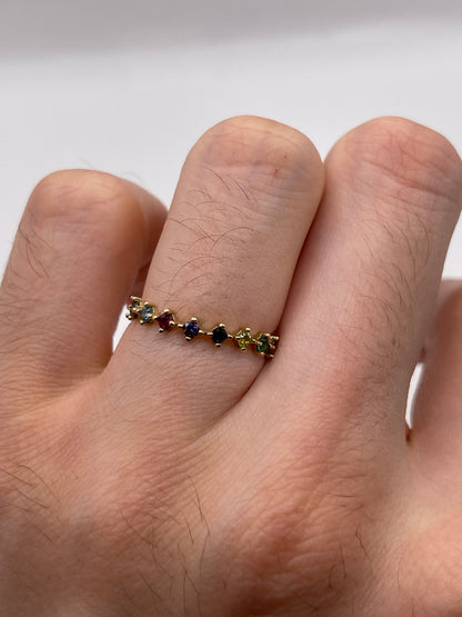 9ct gold cz ring