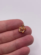 Load image into Gallery viewer, 9ct gold orange sapphire and diamond pendant
