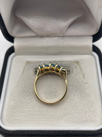 9ct gold topaz ring