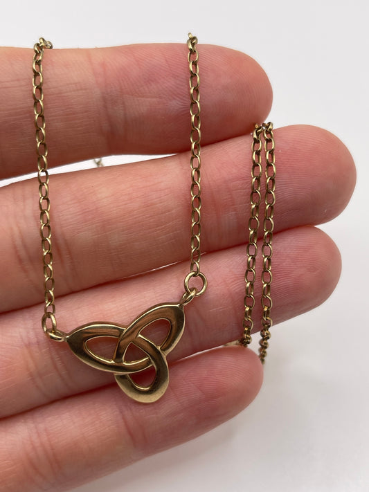 9ct gold Celtic necklace