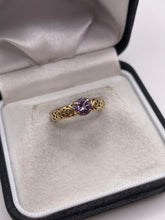 Load image into Gallery viewer, 9ct gold amethyst ring
