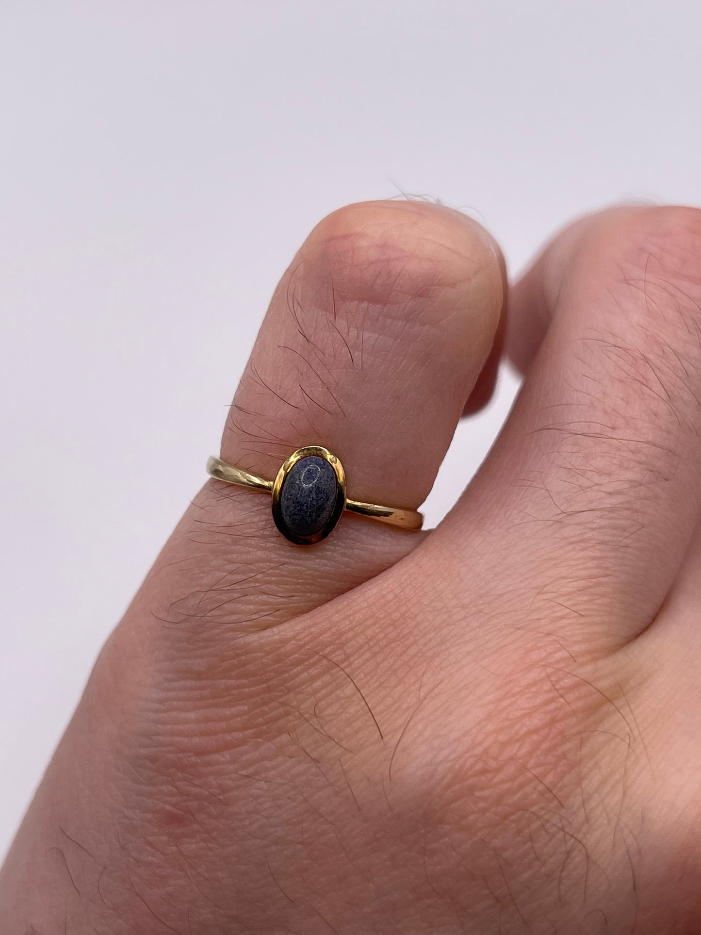 9ct gold sodalite ring