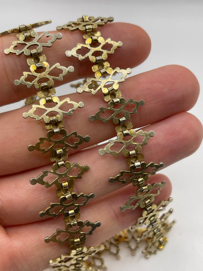 Antique silver gilt collar