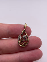 Load image into Gallery viewer, 9ct gold diamond pendant
