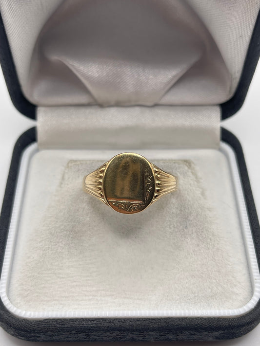 9ct gold signet ring