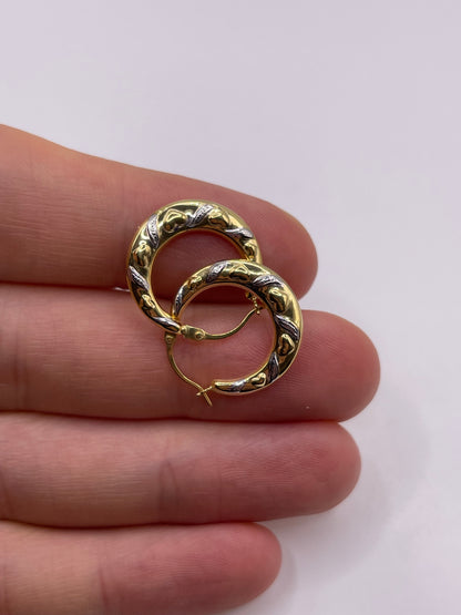 9ct gold Creole earrings