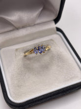 Load image into Gallery viewer, 9ct gold tanzanite and diamond ring
