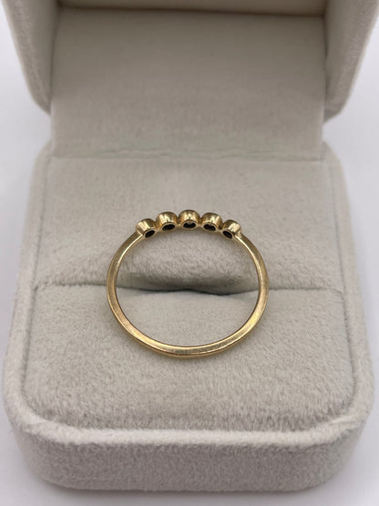 9ct gold cognac diamond ring