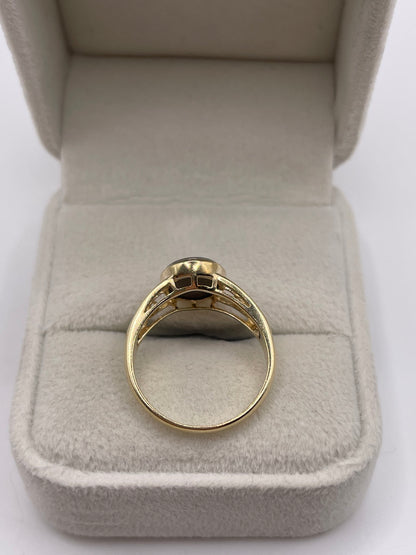 9ct gold Ammolite ring