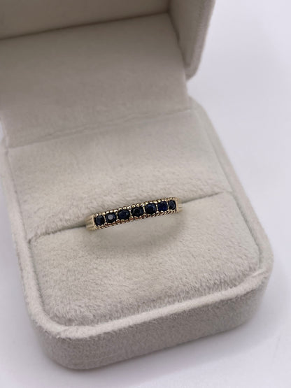9ct gold sapphire ring