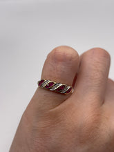 Load image into Gallery viewer, 9ct gold ruby and diamond ring
