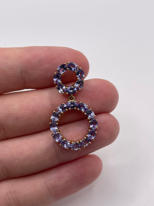 9ct gold tanzanite pendant