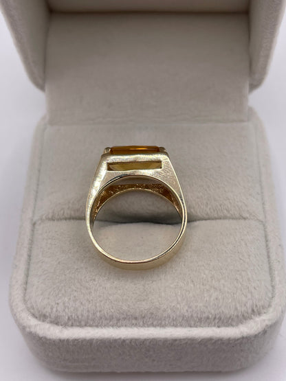 9ct gold citrine ring