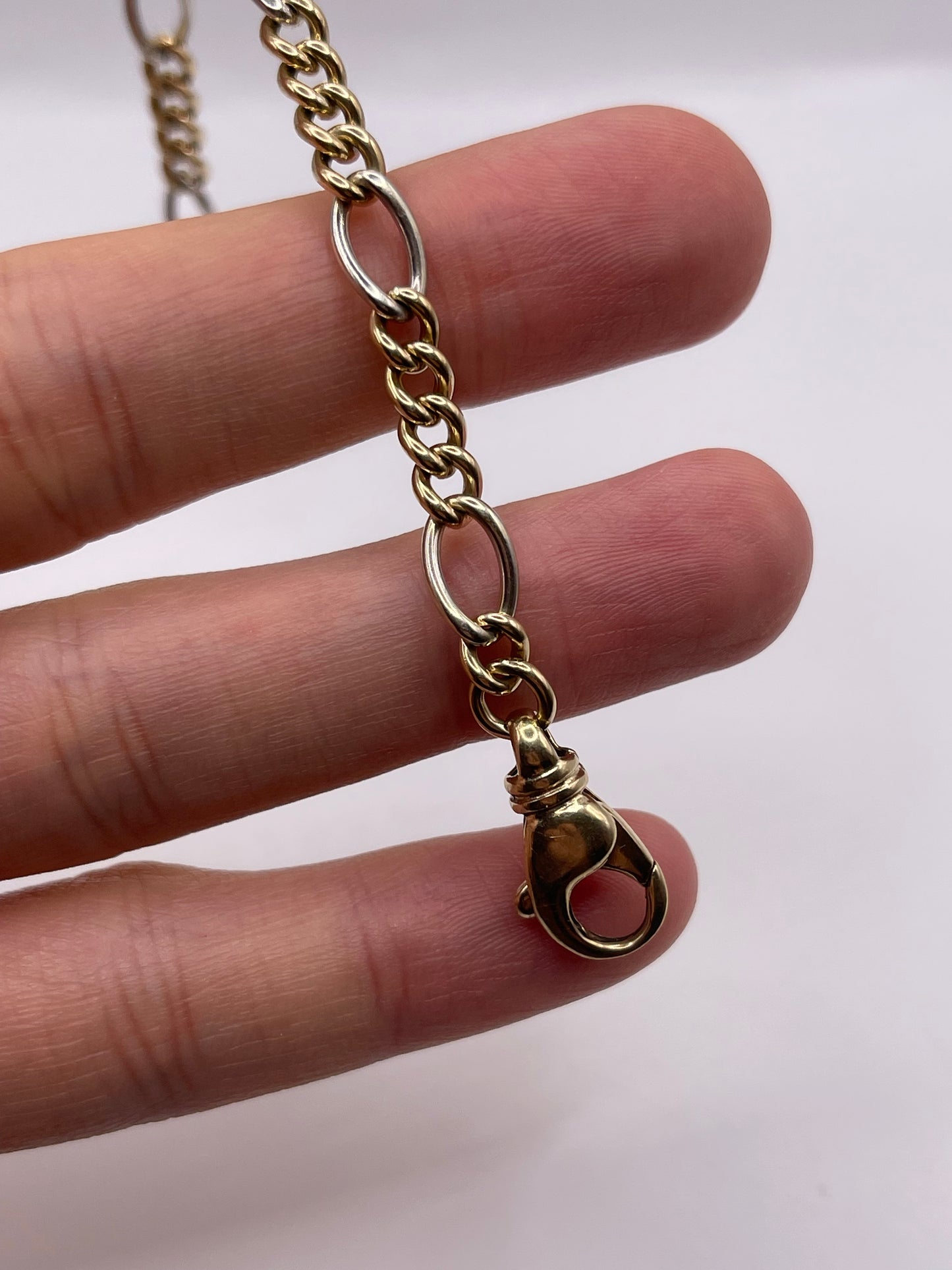 9ct two tone gold bracelet