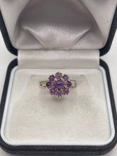 Load image into Gallery viewer, 9ct gold cabochon amethyst ring
