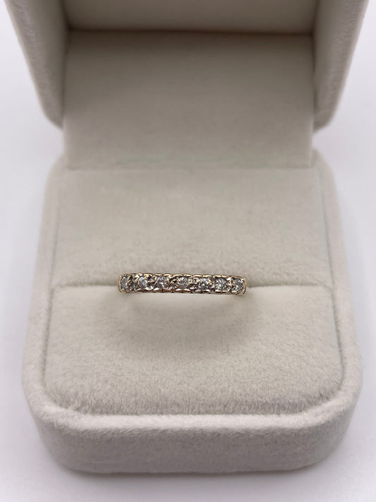 9ct gold diamond ring