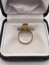 Load image into Gallery viewer, 9ct gold amethyst ring
