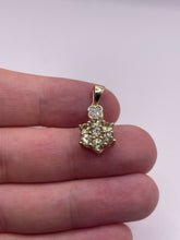 Load image into Gallery viewer, 9ct gold quartz and diamond pendant
