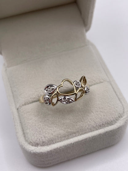 9ct gold diamond ring